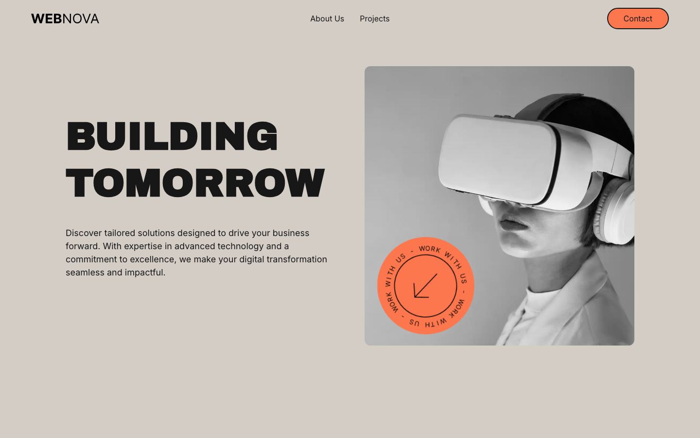WebNova site screenshot