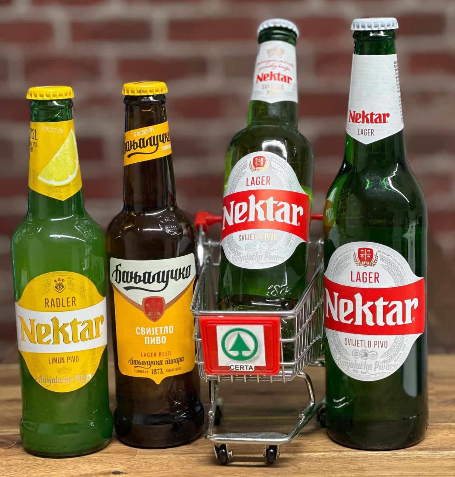 Nektar-Bier ist in Spar-Märkten in Wien erhältlich